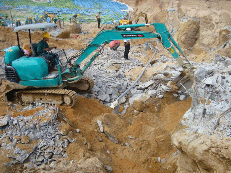 Đào móng nhà tại Thanh Oai 3 Đào móng nhà