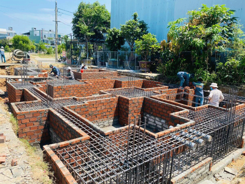 Đào móng nhà tại Mê Linh 3 Đào móng nhà