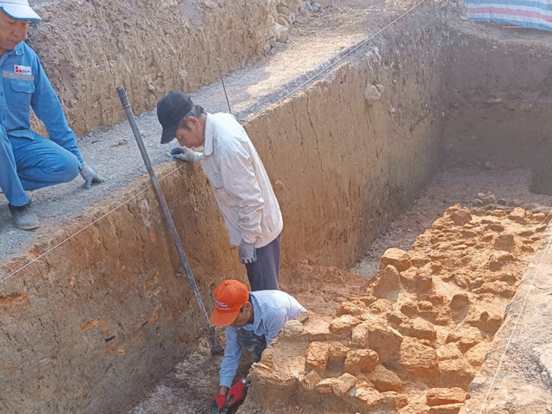 Đào móng nhà tại Đan Phượng 1 Đào móng nhà