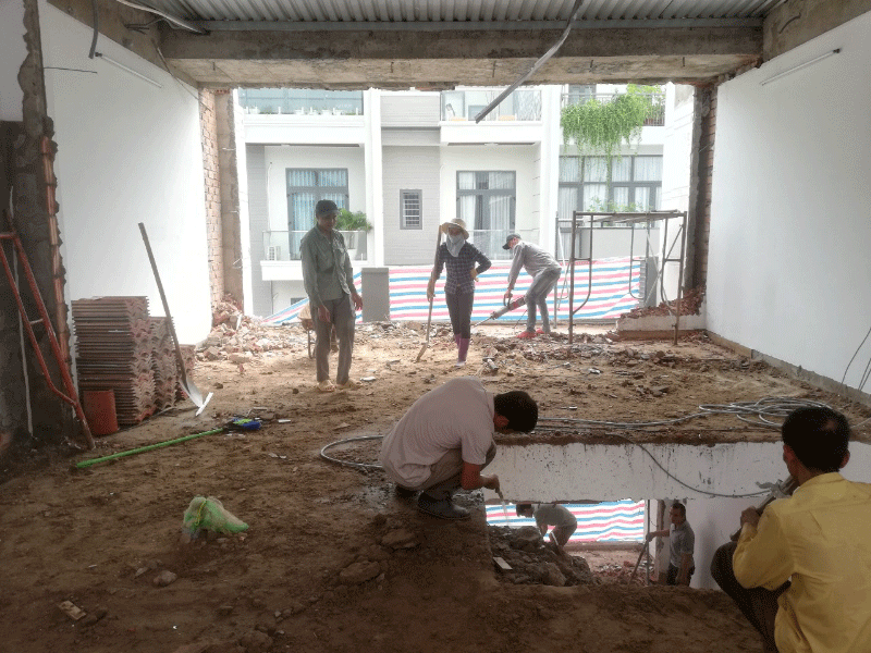 Sửa chữa nhà cũ, ốp lát